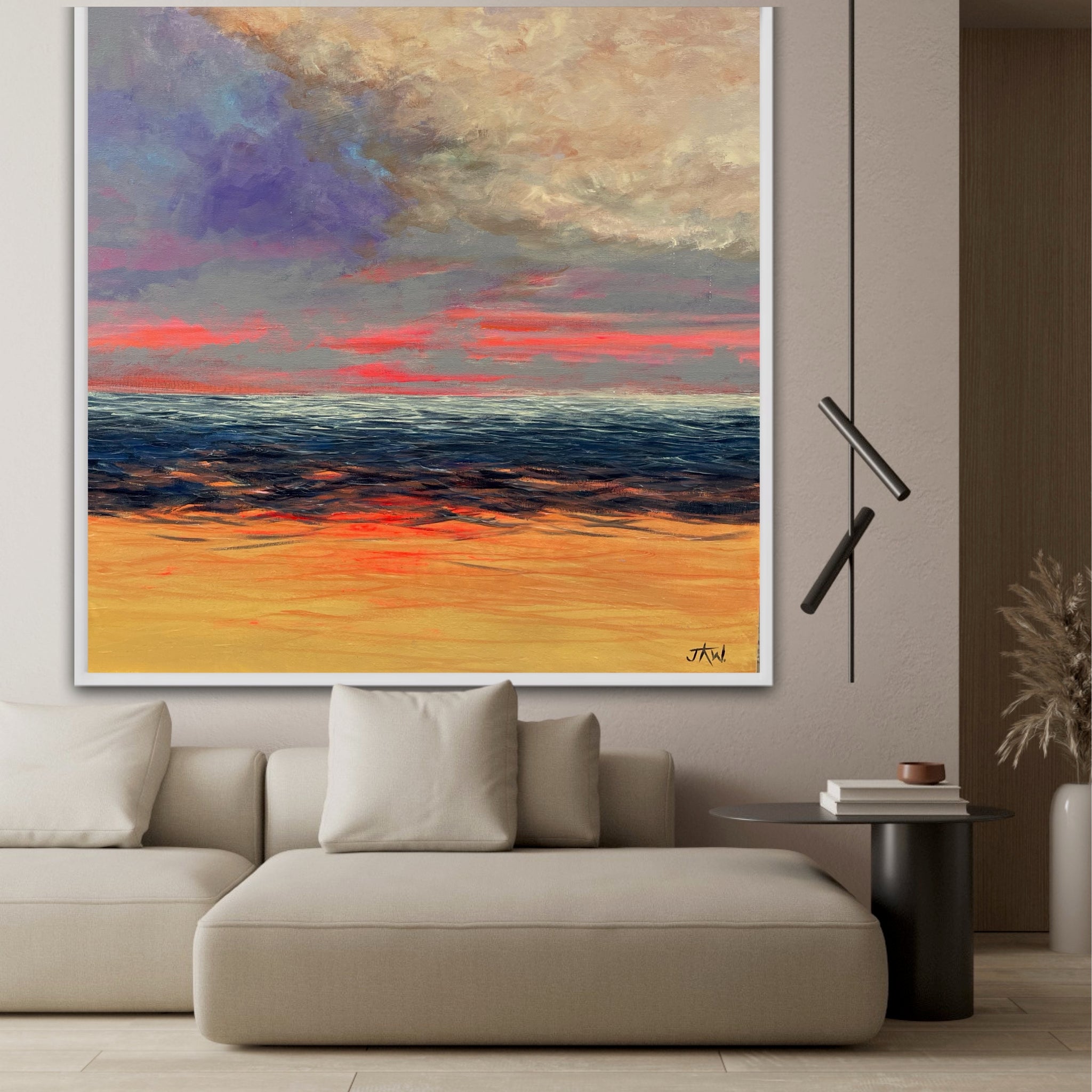 Shoreline Emberglow | Canvas Print
