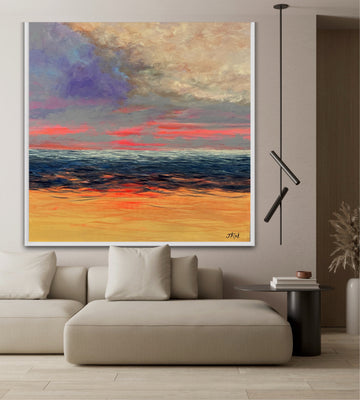 Shoreline Emberglow | Canvas Print