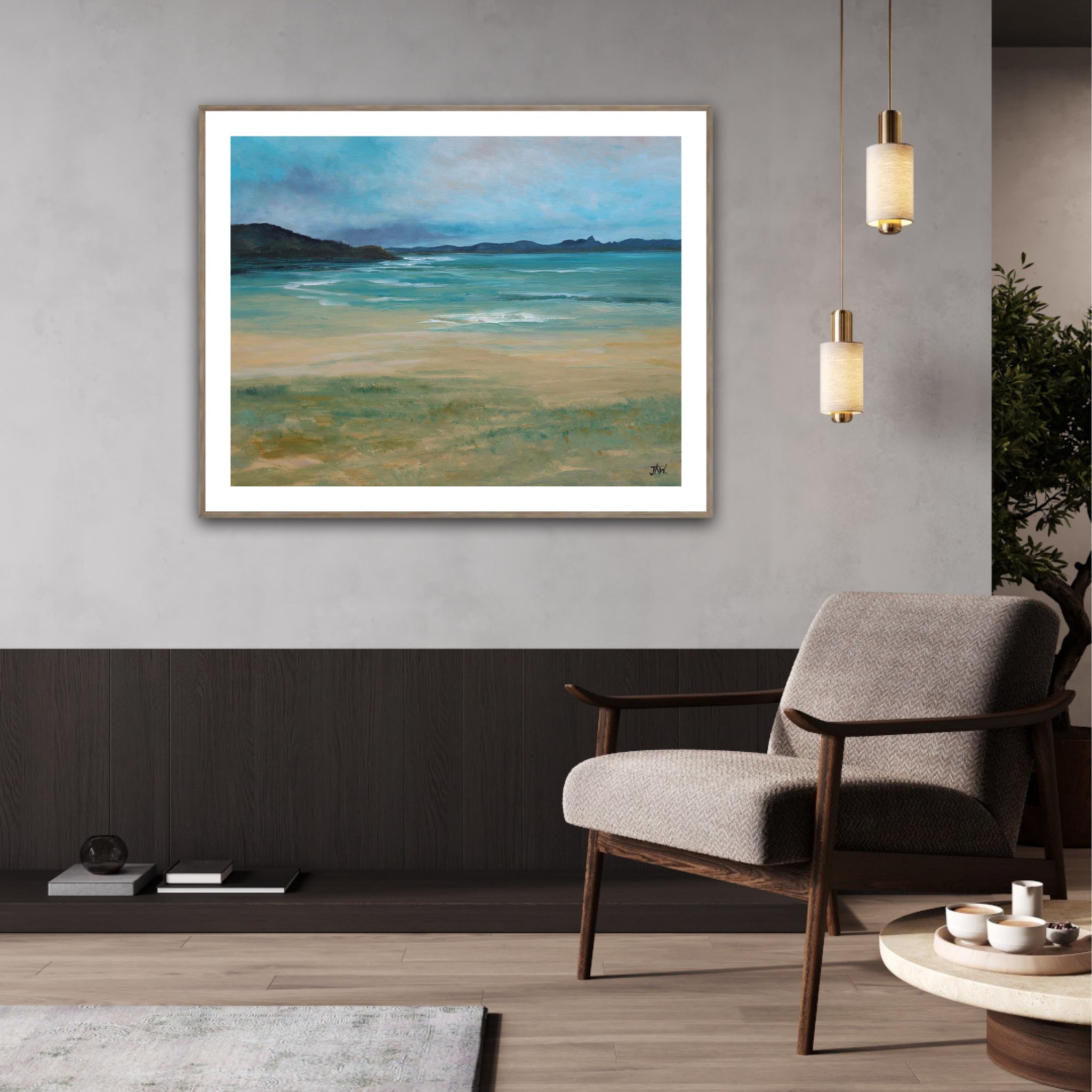 Tranquil Wategos Beach | Paper Print