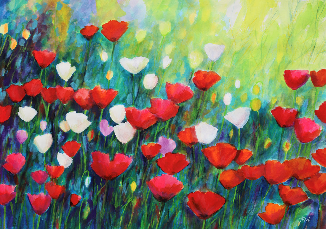 Love, Light & Poppies | Canvas Print