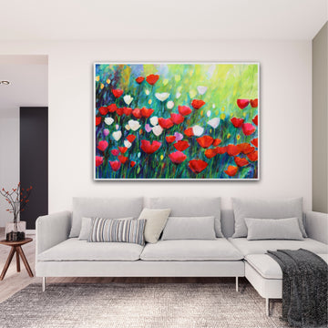 Love, Light & Poppies | Canvas Print