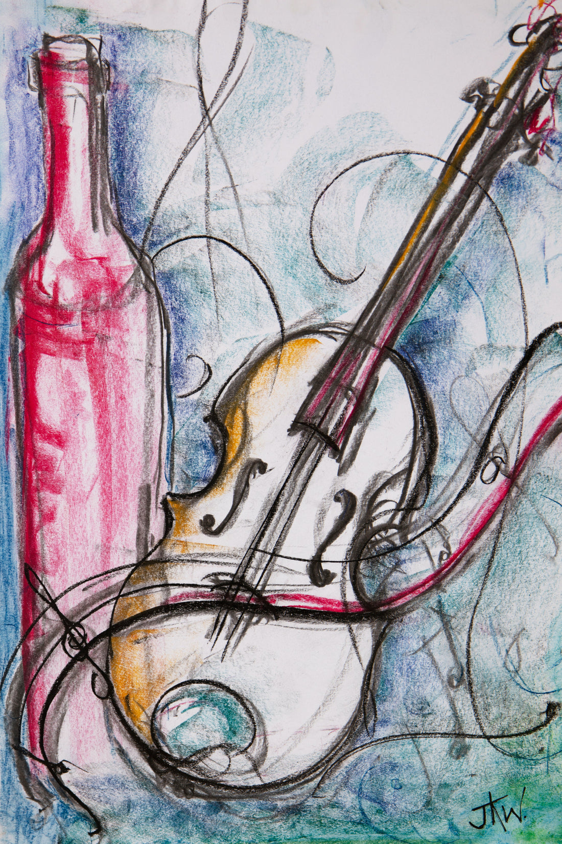 Melody in Red | Canvas Print