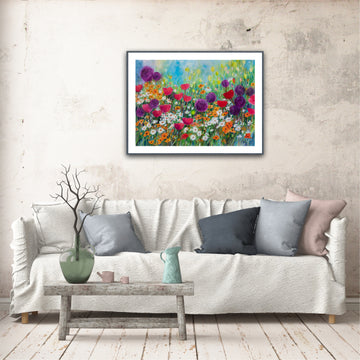 Aliums, Poppies and Daisies | Paper Print