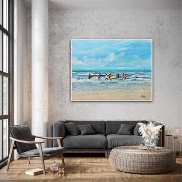 Fun in The Surf | Canvas Print