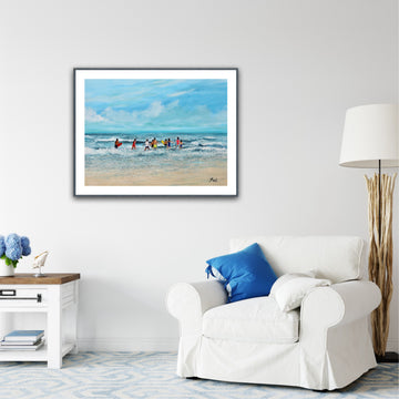 Fun in The Surf | Paper Print