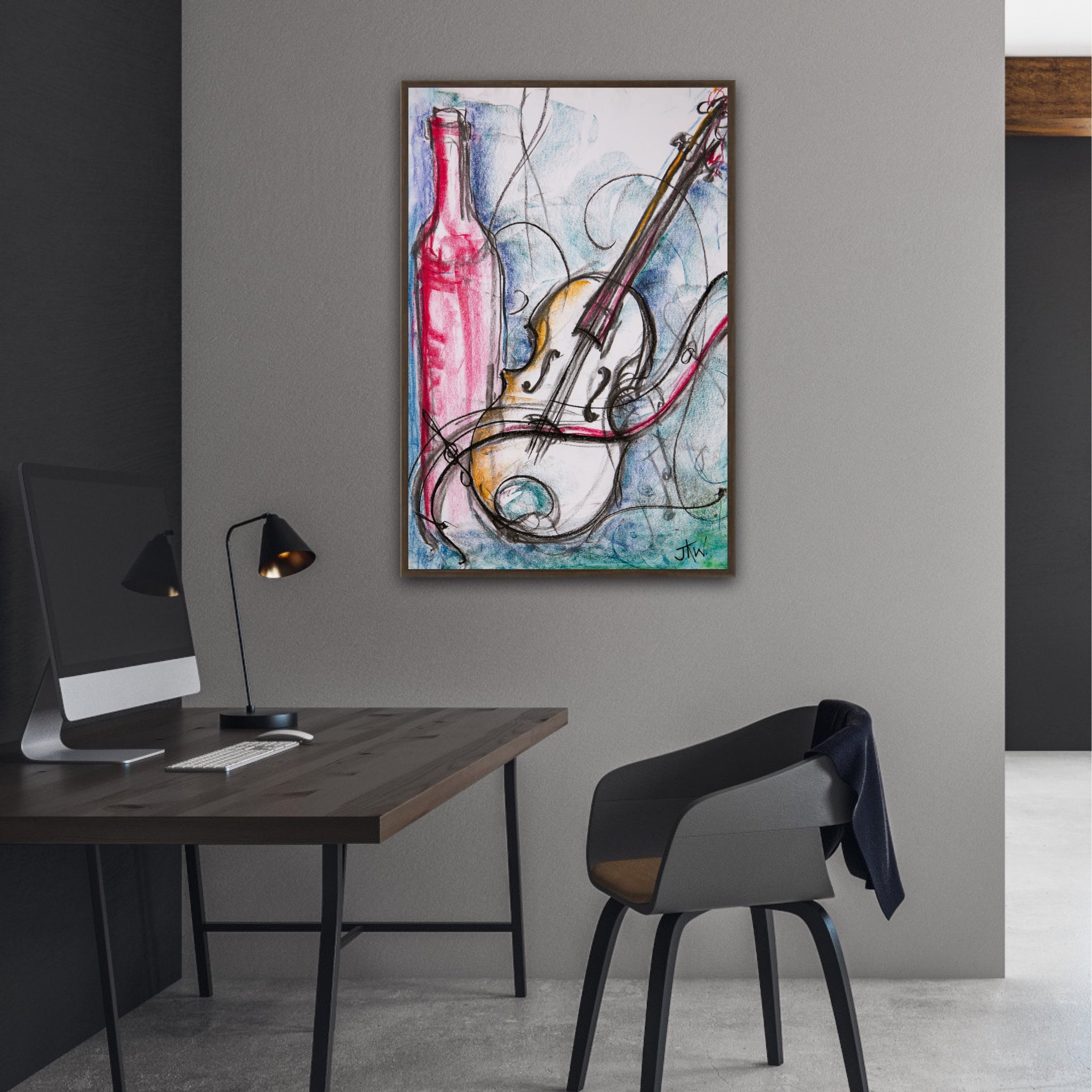 Melody in Red | Canvas Print