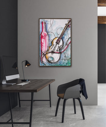 Melody in Red | Canvas Print