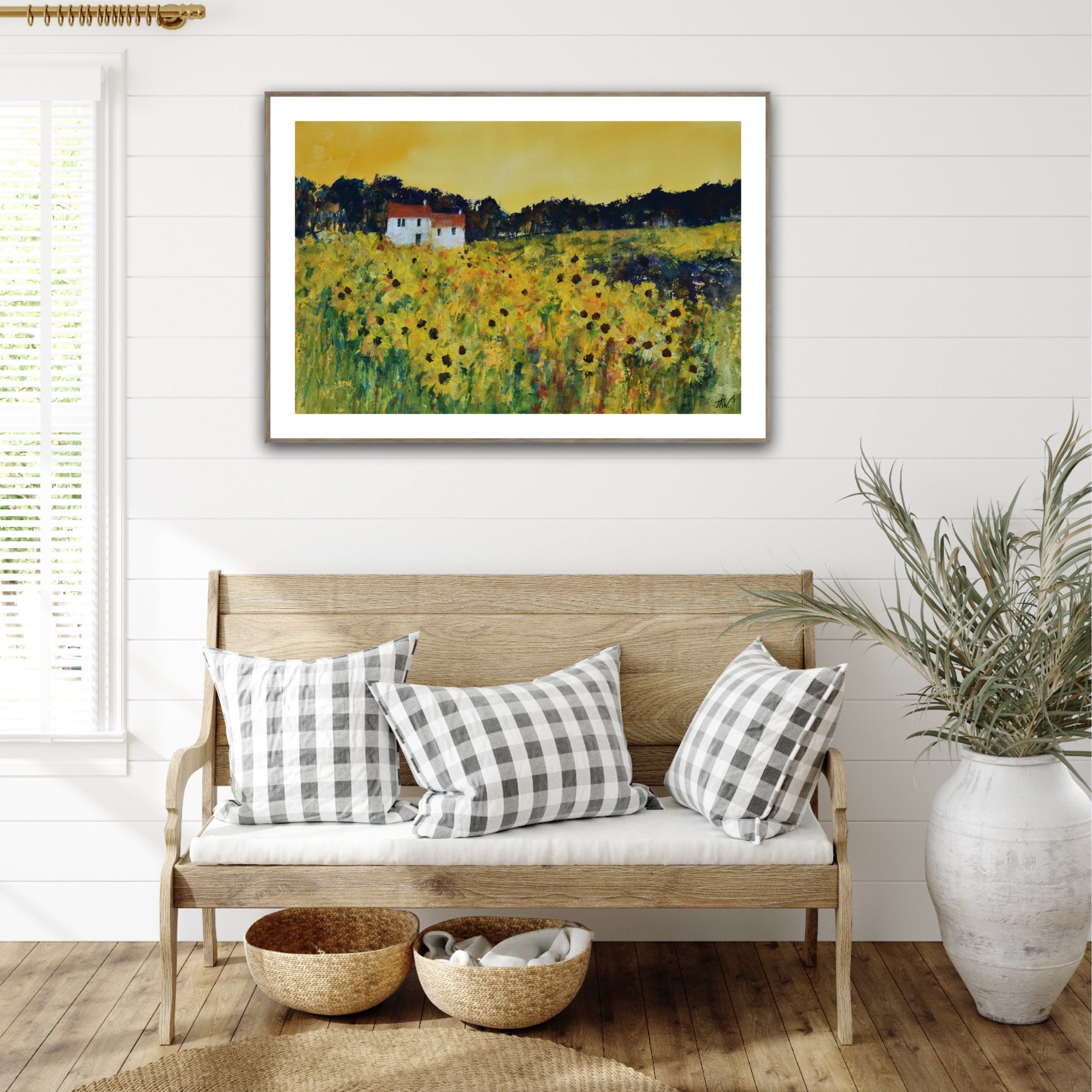 Italian Sunflower Fields | Paper Print