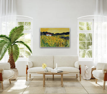 Italian Sunflower Fields | Canvas Print